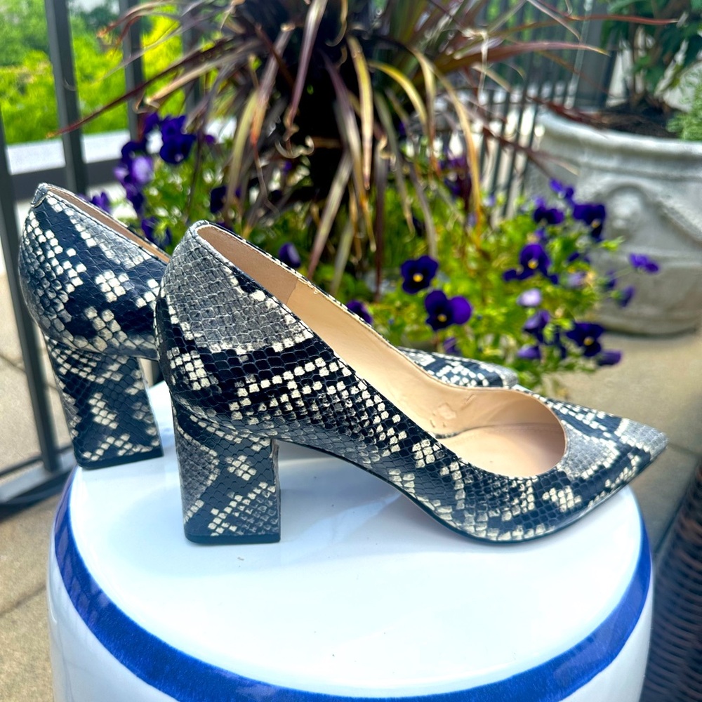 Marc Fisher Zala Block Pointed Toe Pumps- Ws5 - image 3